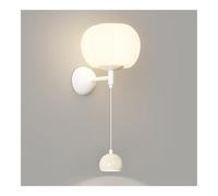 Aplique de Pared Led Moderno con Forma de Globo para Dormitorio, Mesita de Noche, Interior, Hogar, Pasillo, Luz de Pared Blanca, Nórdico, Ajustable, para Escaleras, Pasillo, Sala de Estar.