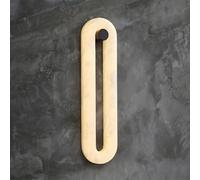 Aplique de pared LED moderno de lujo en forma de U en mármol natural, diseño ovalado minimalista, lámpara de pared de piedra con luz blanca cálida de 3000 K for sala de estar, dormitorio(40cm)