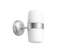 Aplique de pared LED Northern Hall, color aluminio, Ø 23 cm, 2 luces
