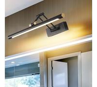 Aplique de Pared LED para Espejo de baño, luz giratoria Ajustable de 180°, Luces para Marco de Fotos, Apliques de Pared Modernos de Metal para Interiores, para Afeitado, Maquillaje, Sala de Estar