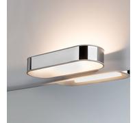 Aplique de pared LED Paulmann Agena, cromado, 31 cm, IP44, atenuable