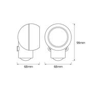 Aplique de pared LED SPYLUX de OSRAM, blanca, sensor, batería, móvil