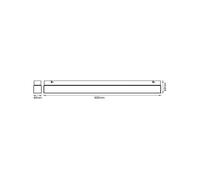 OSRAM LED Square aplique/plafón baño en blanco de aluminio, temp color ajustable con interruptor pared, protección IP44, montaje superficie interior