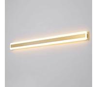 Aplique de Pared LED Ultrafino con Espejo Lineal, Resistente al Agua, de Metal con Pantalla acrílica Blanca, Elegante para iluminar porches y Patios.