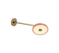 Aplique de pared LED UMAGE Asteria Long, rosa/latón, enchufe EC:EPREL:1762869