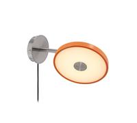 Aplique de pared LED UMAGE Asteria Short, naranja, acero, con enchufe