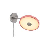 Aplique de pared LED UMAGE Asteria Short, rosa, acero, con enchufe EC:EPREL:2402545