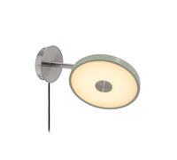 Aplique de pared LED UMAGE Asteria Short, verde oliva, acero, con enchufe