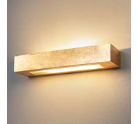 Aplique de pared Lindby Emina, dorado, escayola, 36cm, E14 True