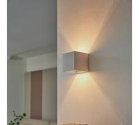 Aplique de pared Lindby Freja, blanco, escayola, G9