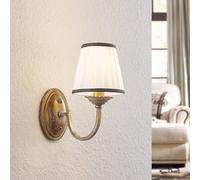 Lindby Lumiel lámpara de pared con pantalla textil