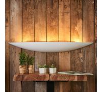 Aplique de pared Lindby Tommi, blanco, escayola, 100 cm, E14, pintable
