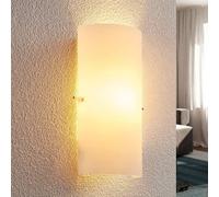 Aplique de pared Lindby Tuli, 28 cm, cristal, semicircular, E14