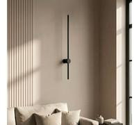 LEDKIA Aplique de Pared Lineal LED 15W de Aluminio Big DeLux Negro
