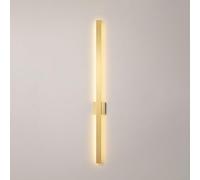 Aplique de Pared Lineal Moderno, Lámpara de Pared Interior Dorada, Barra de Luz de Pared Larga, Apliques de Pared Minimalistas para Sala de Estar, Pasillo, Oficina, Cafetería, Bar, Hotel, 60 Cm./60 cm