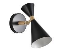 Aplique de pared "Luna" (1xE27) - Negro