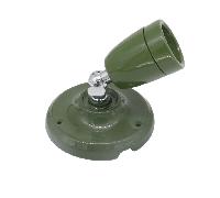Aplique de pared LUR cerámico Verde Botella Cromo