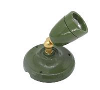 Aplique de pared LUR cerámico Verde Botella Latón