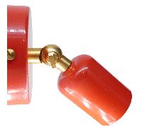 Aplique de pared LUR colores Rojo Latón