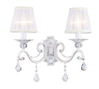 Aplique de pared Maytoni Grace, blanco, 2 luces True