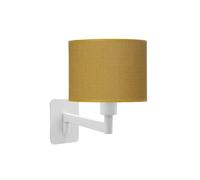 Aplique de pared metal color amarillo serie moda 17cm