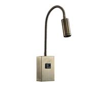 Aplique de pared metal color dorado serie capote 6cm