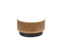 Aplique color negro y madera oscura modelo colet 1x e27 fabrilamp