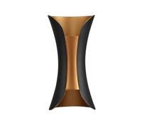 Aplique de pared metal color negro serie dickens 10cm 9 cm