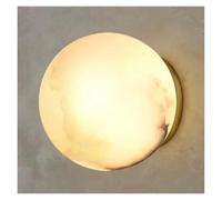 Aplique de pared moderno con forma de globo dorado, lámpara de pared de mármol natural con texturas especiales, lámpara de tocador de mármol para dormitorio, lámpara de pared nórdica para sala de esta