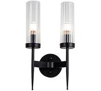 Aplique de Pared Moderno de Mediados de Siglo, de Metal, Creativo, E14, decoración nórdica, Pantalla de Cristal, lámpara de Pared para mesita de Noche, Dormitorio, Sala de Estar, Cocina, restaura