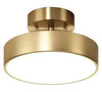 Aplique de pared moderno , Lámpara de pared Lámpara de techo de latón cepillado Lámpara de techo de montaje semi empotrado Lámpara de techo regulable de 3 colores Accesorio de iluminación de techo Com