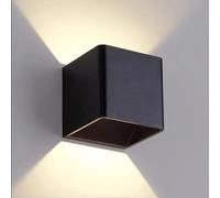 Aplique de Pared Moderno LED de 3 W, Cuadrado, para Dormitorio, mesita de Noche, Sala de Estar, Comedor, Pasillo, balcón, Cocina, iluminación de Pared Interior, 3000 K.
