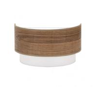Aplique de pared myriam color madera oscura fabrilamp
