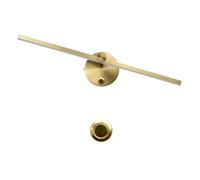 Aplique De Pared Nórdico LED Interior 8 W, Blanco/Negro, For Dormitorio, Mesilla Noche, con Interruptor Y Luz Cortesía Amplias Aplicaciones(Nature White 4000K,Copper with)