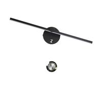 Aplique De Pared Nórdico LED Interior 8 W, Blanco/Negro, For Dormitorio, Mesilla Noche, con Interruptor Y Luz Cortesía Amplias Aplicaciones(Nature White 4000K,Black with)