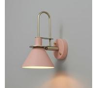 Aplique de pared nórdico moderno con forma de cuerno, lámpara de pared de metal verde macaron, aplique minimalista ajustable de estilo retro para dormitorio, mesita de noche, pasillo, cafetería, sala