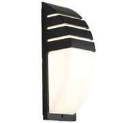 Aplique de Pared Nórdico Negro de Aluminio Fundido a Presión, Lámpara de Pared Exterior Minimalista de Impermeable con Base E27/26 para Patio, Comunidad, Villa, Jardín Exterior