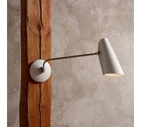 Aplique de pared Northern Birdy Swing, blanco/acero True