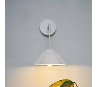 Aplique de pared OSRAM Decor Lotus Leaf, 1 luz, blanca, papel, E14