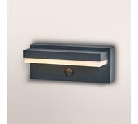 Aplique de pared OSRAM ENDURA STYLE ROBUST, gris, sensor IP54 USB