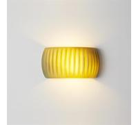 Aplique de Pared para decoración de Interiores, luz Blanca lechosa, luz de Pared Moderna nórdica Verde, lámpara de Pared Acanalada Naranja para mesita de Noche, iluminación de Pared para Pas