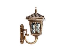 Aplique de Pared para Exterior E27, Aplique de Pared Vintage para Exteriores, Resistente al Agua IP55, lámpara de Pared Negra/Bronce para Porche, Entrada y Garaje.