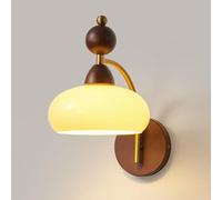 Aplique de pared para pasillo de madera rural francesa, moderna lámpara de parede mediados de siglo, lámpara de decoración del hogar, lámpara cableada para sala de estar, dormitorio, pasillo