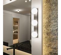 Paulmann 71070 Aplique Selection Bathroom Gove IP44 G9 230V máx. 3x20W regulable, negro mate, satinado, luminaria de baño