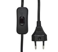 Aplique de pared PR Home Wien, negra, altura 22 cm, GU10, enchufe