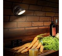 Apliqué de pared recargable LED NIGHTLUX ROUND de OSRAM, negra, con regulador