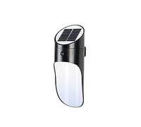 Aplique de pared redondo minimalista moderno para exteriores Control de luz por inducción del cuerpo humano Lámpara de pared LED Sensor de luz solar IP65 Iluminación de pared a prueba de lluvia