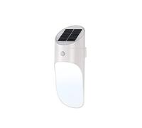 Aplique de pared redondo minimalista moderno para exteriores Control de luz por inducción del cuerpo humano Lámpara de pared LED Sensor de luz solar IP65 Iluminación de pared a prueba de lluvia