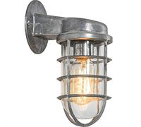Aplique de pared retro Lámpara de pared de jaula de metal Luz impermeable para interiores y exteriores Aplique náutico de estilo industrial para jardín Balcón Patio Bar Dormitorio Iluminación