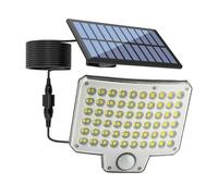 Aplique de pared solar - Apliques solares para jardín al aire libre, lámpara de valla solar impermeable con detector de movimiento, luces solares de patio | Iluminación LED de seguridad exterior para